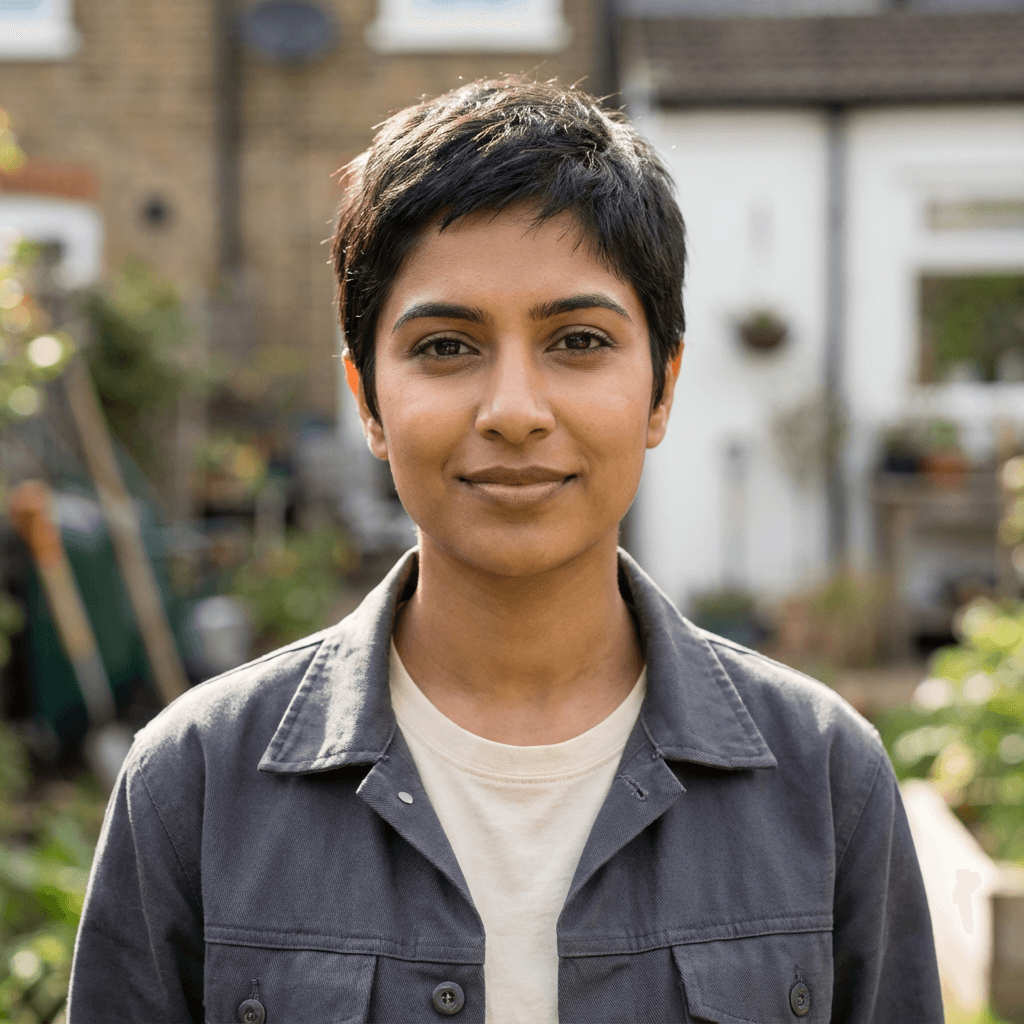 Ananya Sharma smiling in a modern retail space