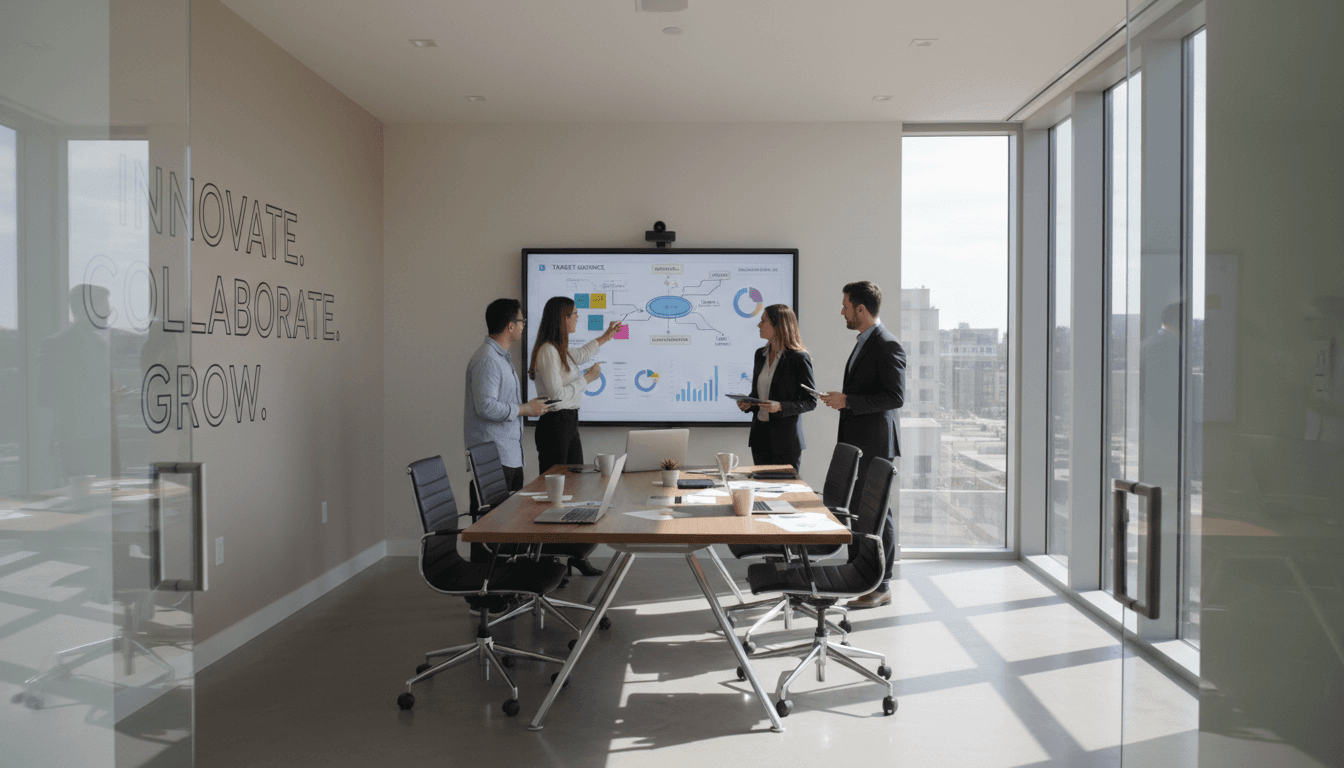 Creative team brainstorming content strategy ideas